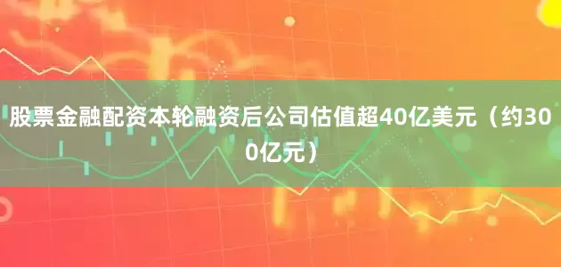 股票金融配资本轮融资后公司估值超40亿美元（约300亿元）